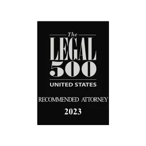 The Legal 500 United States Recommended Attorney 2023 badge