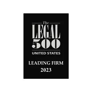 The Legal 500 United States Leading Firm 2023 badge