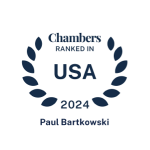 Chambers badge; Ranked in USA 2024 Paul Bartkowski