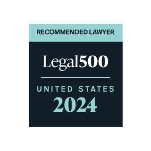 Legal500 badge; Recommended Lawyer United State 2024